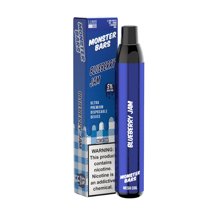 Monster Bars Premium Disposable Vaporizer - 2500 Puffs - My Vpro